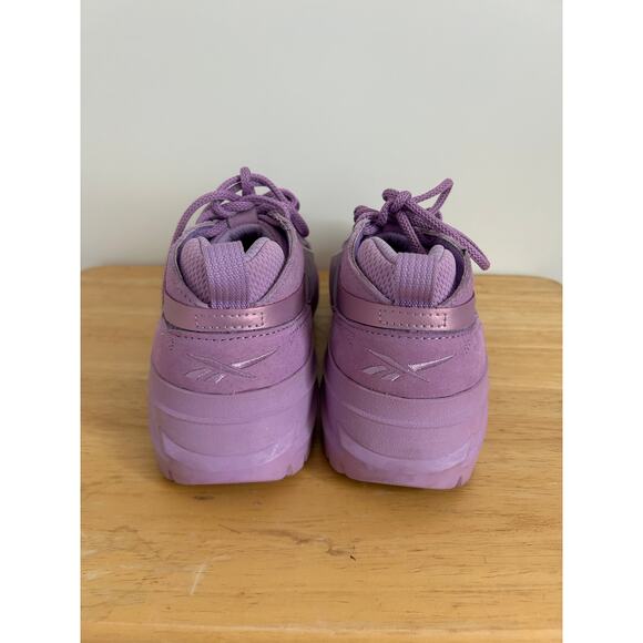 Cardi B Reebok Club V2 Puzzled Purple Sneakers - Size 9 - Picture 3 of 11